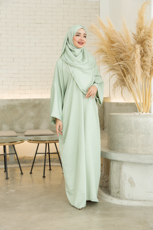 Laura Abaya Free Shawl | Sage Green