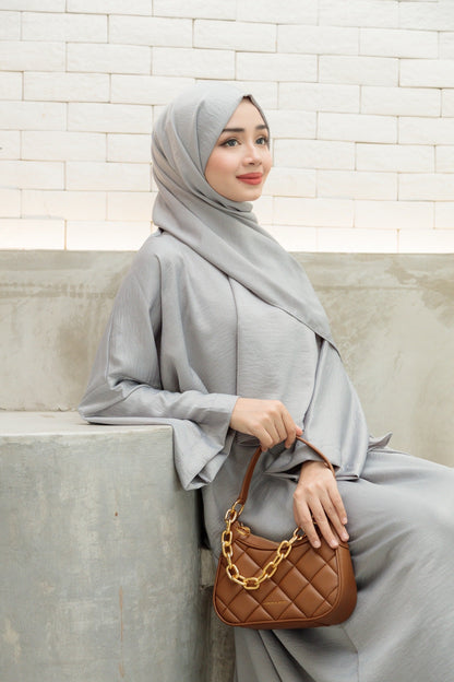 Laura Abaya Free Shawl | Light Grey