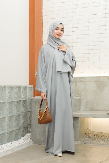 Laura Abaya Free Shawl | Light Grey