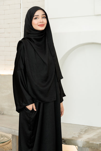 Laura Abaya Free Shawl | Black