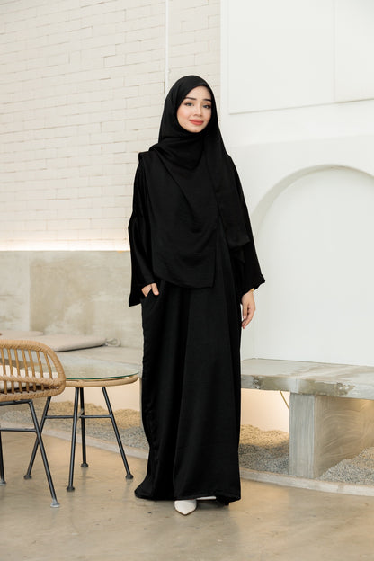 Laura Abaya Free Shawl | Black