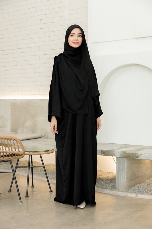 Laura Abaya Free Shawl | Black