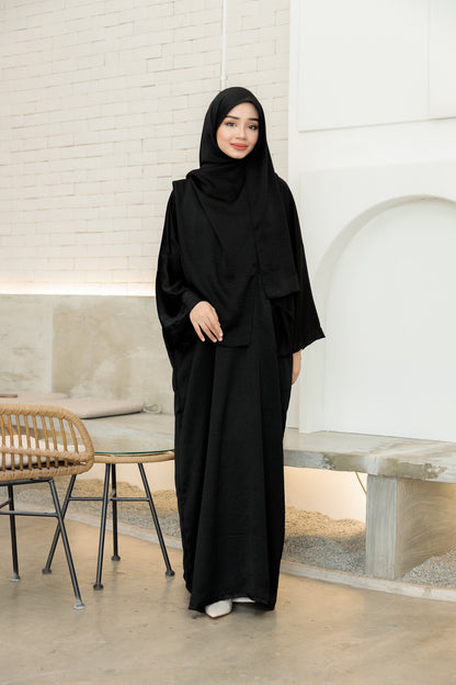 Laura Abaya Free Shawl | Black