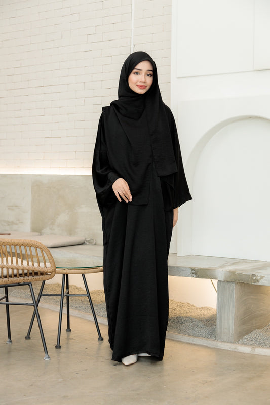 Laura Abaya Free Shawl | Black
