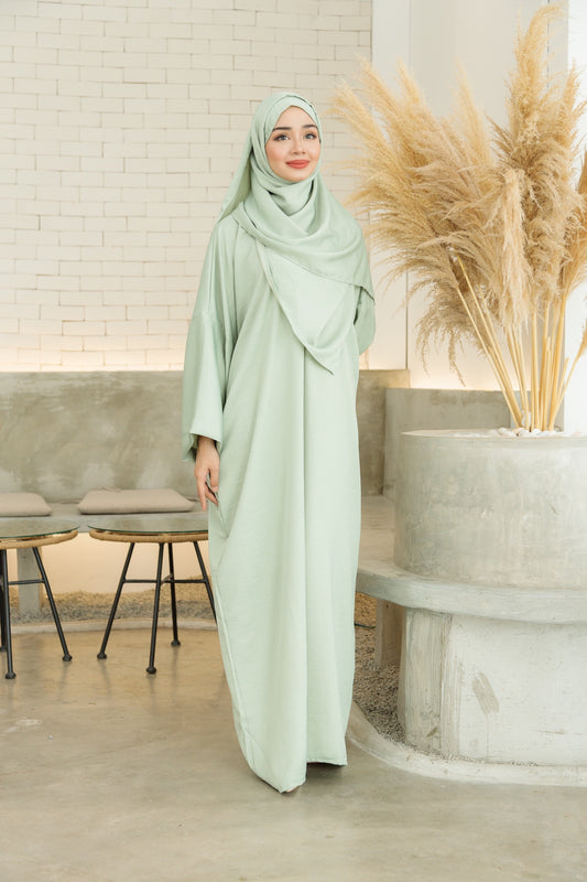 Laura Abaya Free Shawl | Sage Green