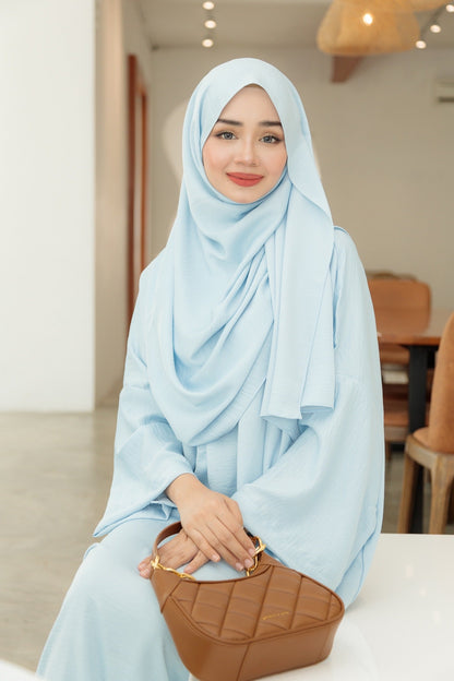 Laura Abaya Free Shawl | Baby Blue