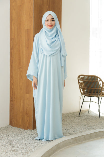 Laura Abaya Free Shawl | Baby Blue