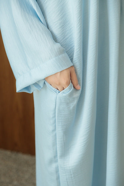 Laura Abaya Free Shawl | Baby Blue