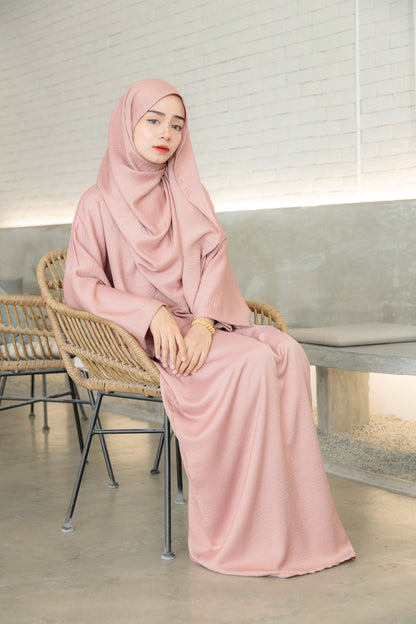 Laura Abaya Free Shawl | Dusty Pink