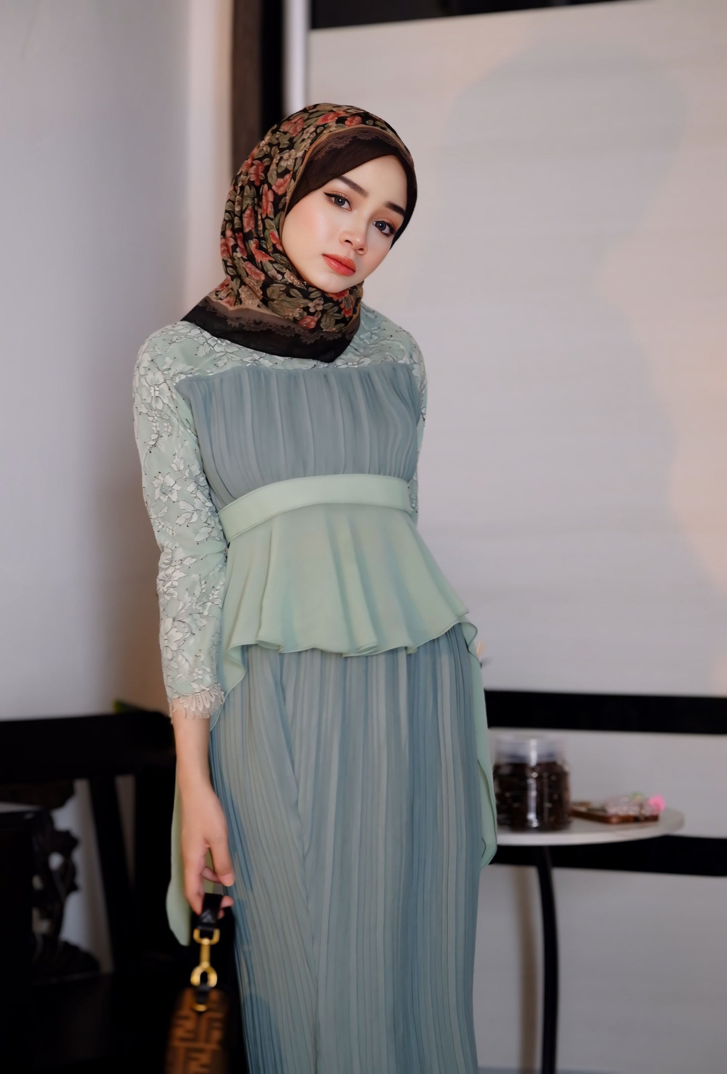 Luna Peplum | Sage Green