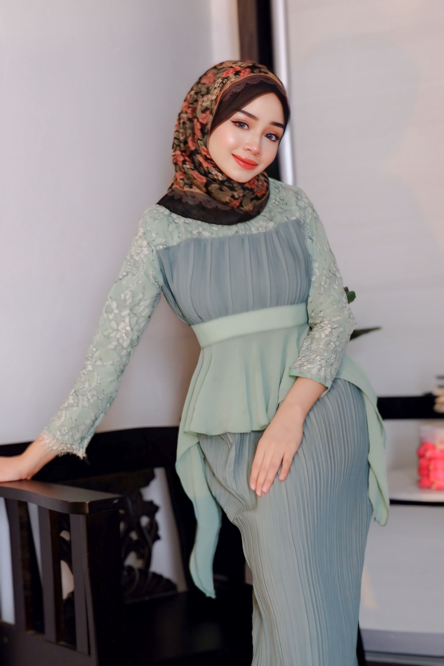 Luna Peplum | Sage Green