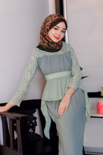 Luna Peplum | Sage Green