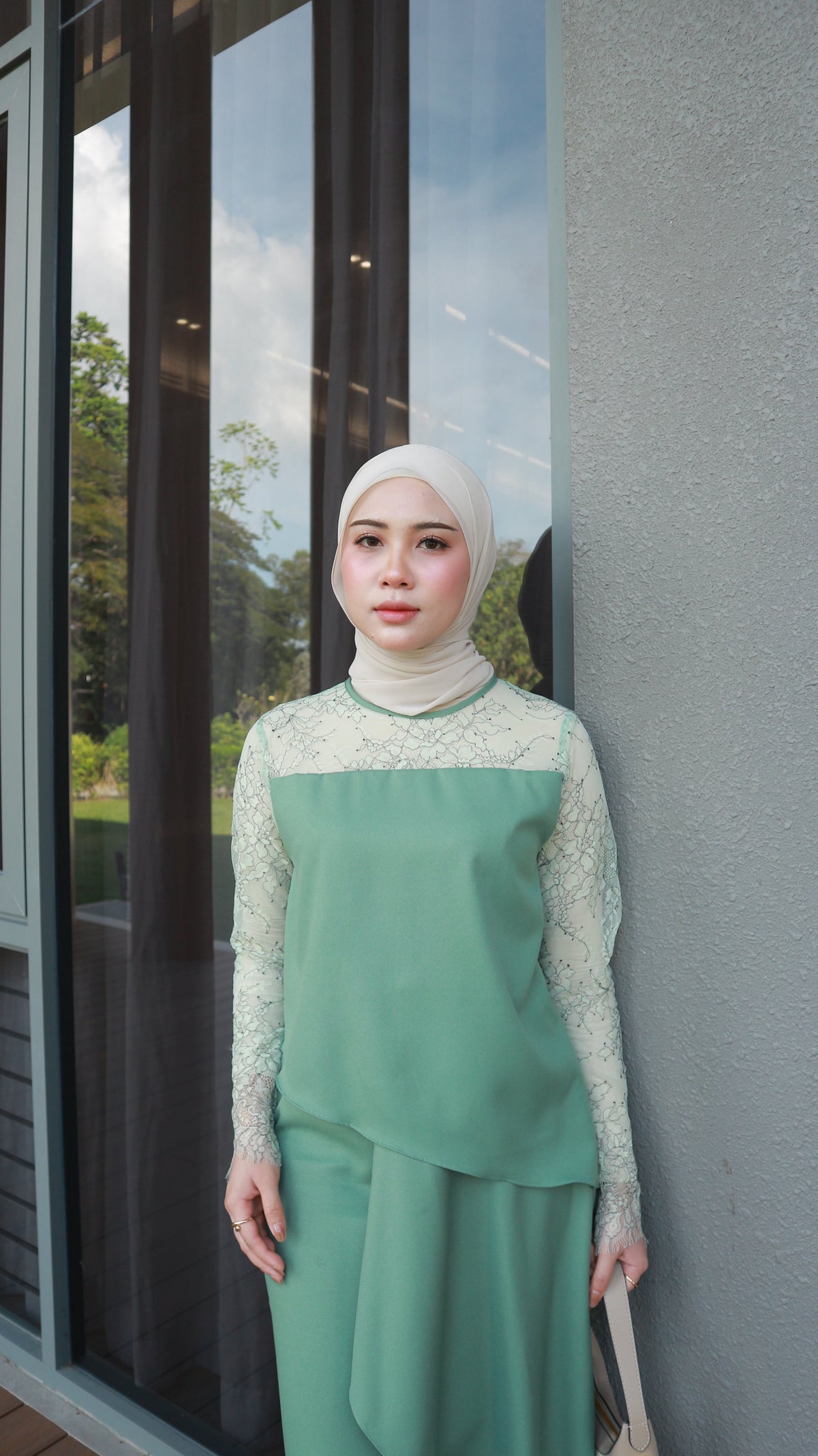 Bellé Dress | Dusty Green