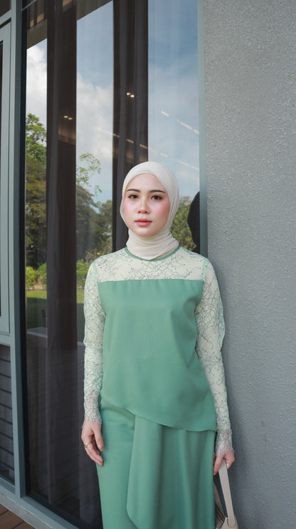 Bellé Dress | Dusty Green