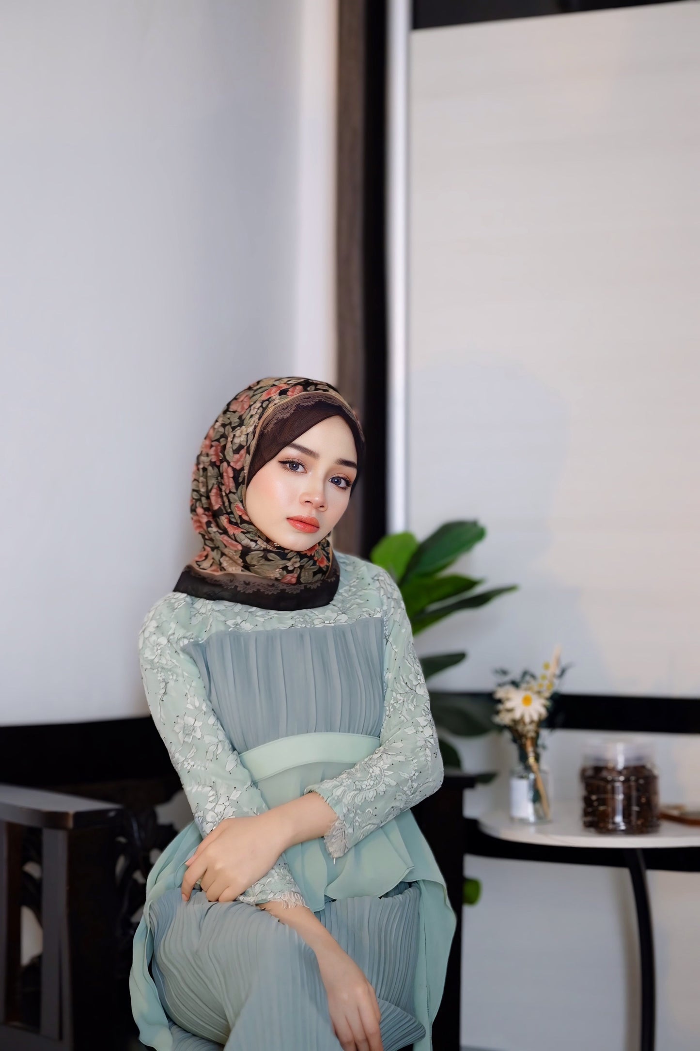 Luna Peplum | Sage Green