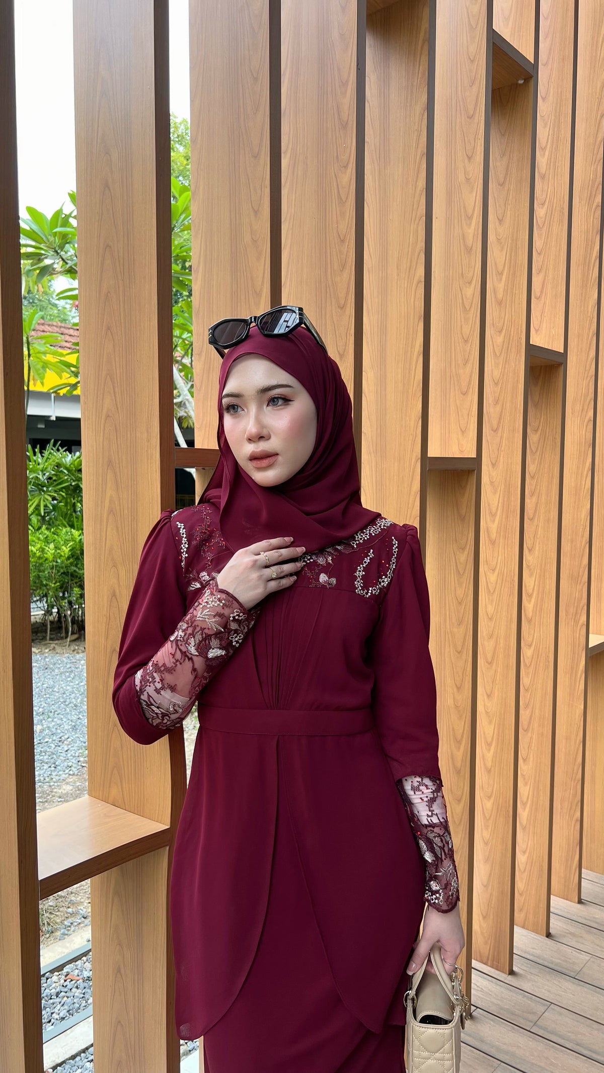 Violet Dress | Burgundy