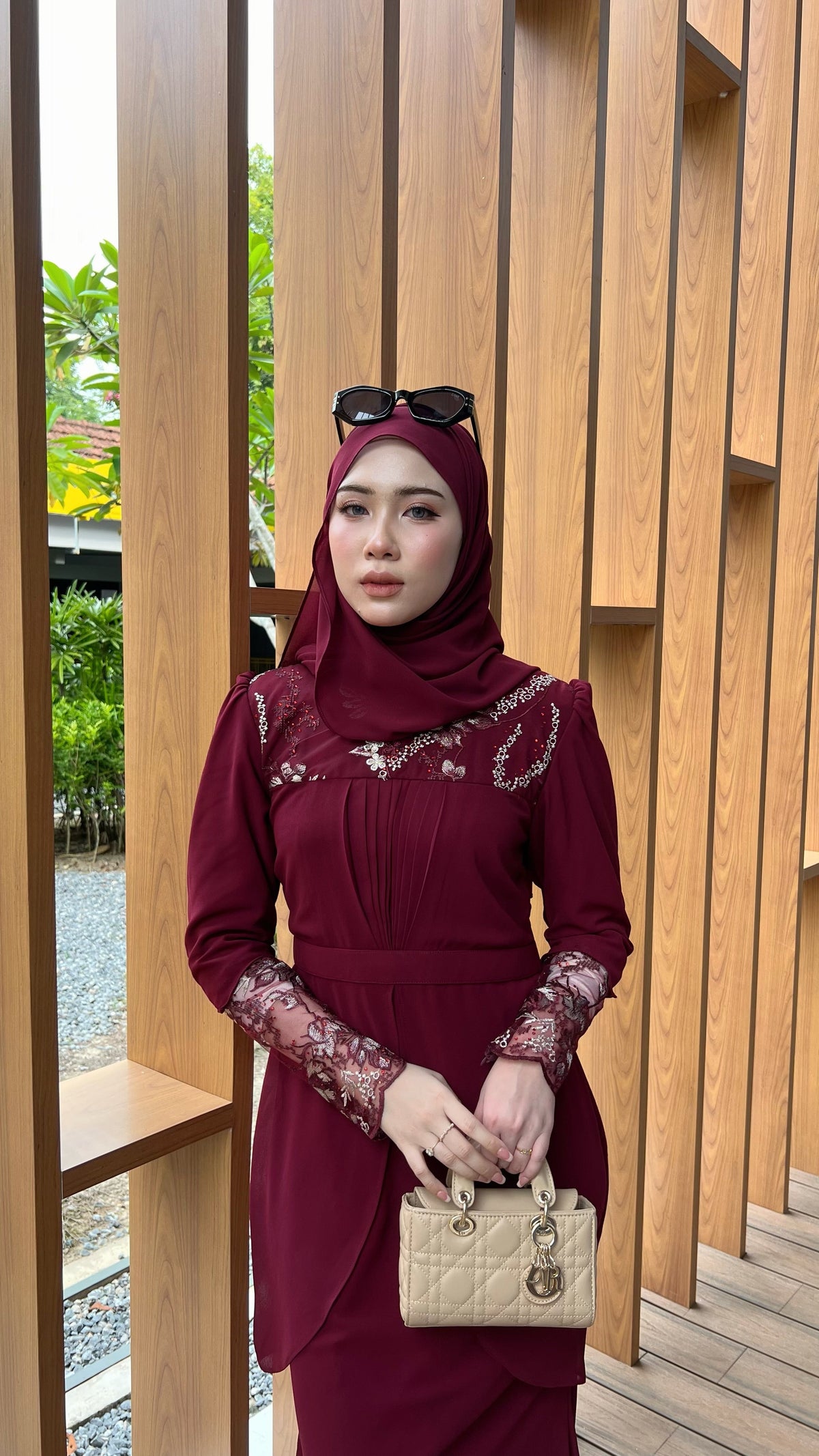 Violet Dress | Burgundy