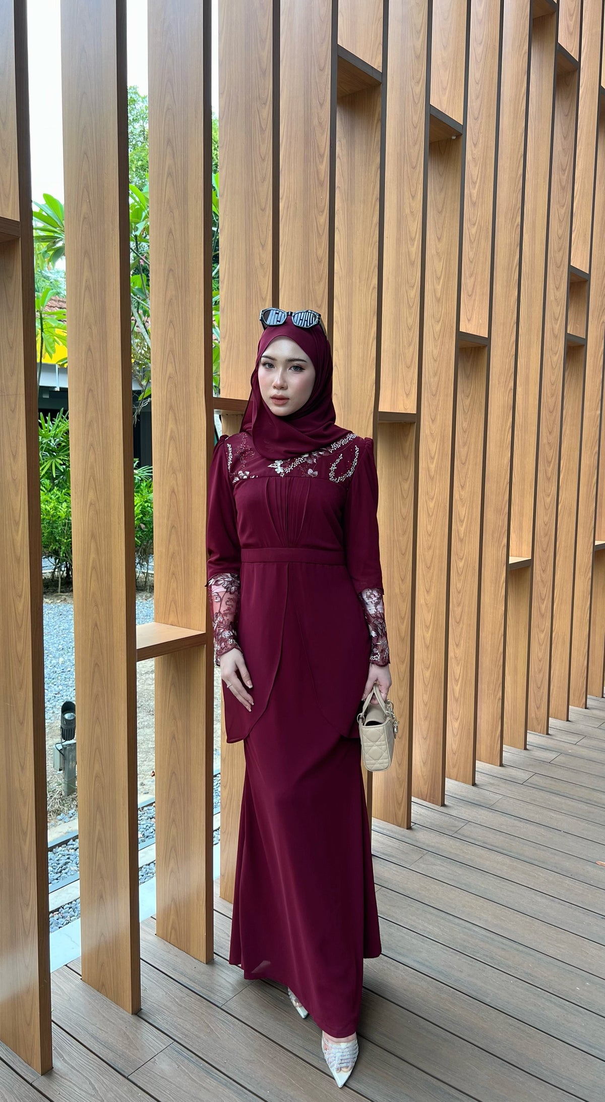 Violet Dress | Burgundy