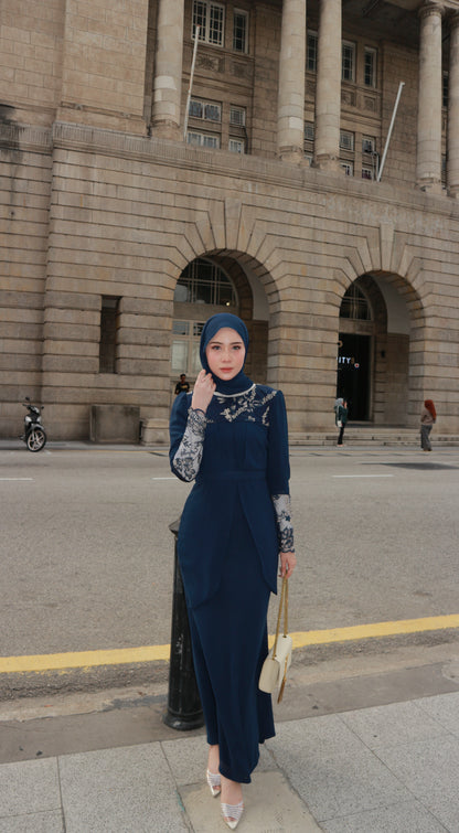 Violet Dress | Navy Blue