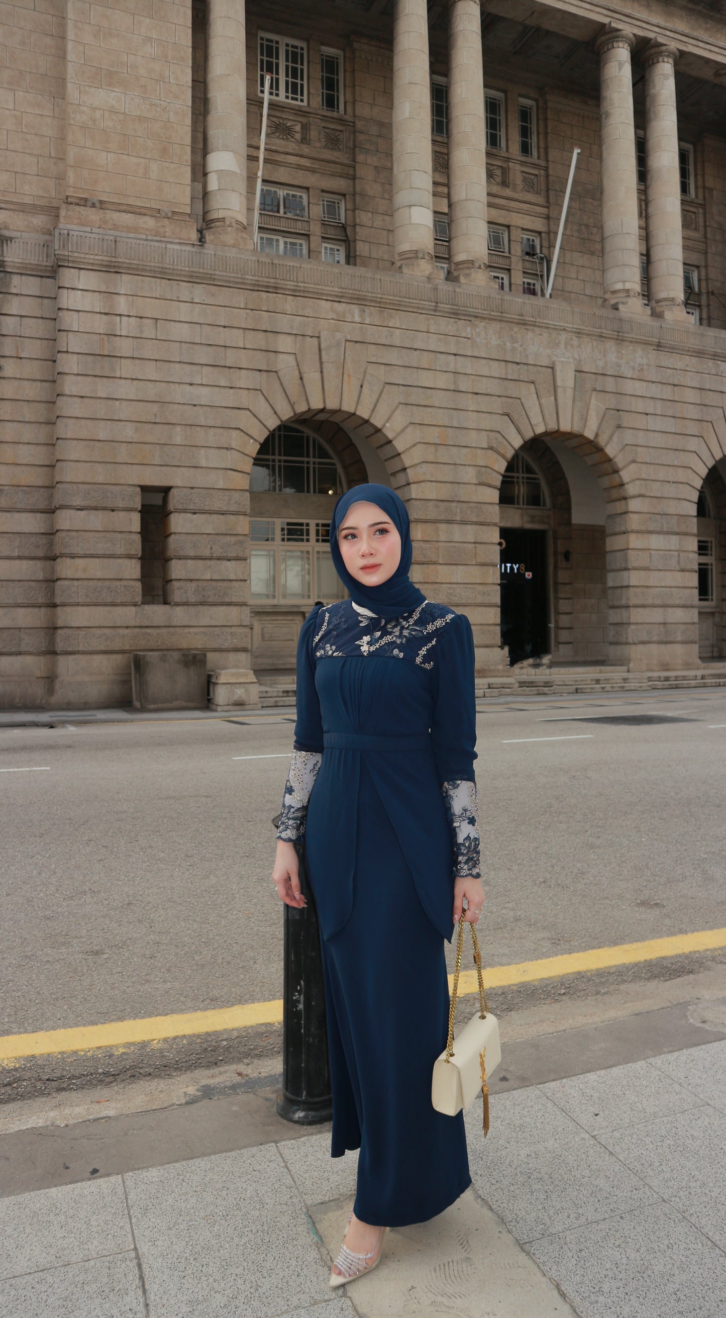 Violet Dress | Navy Blue