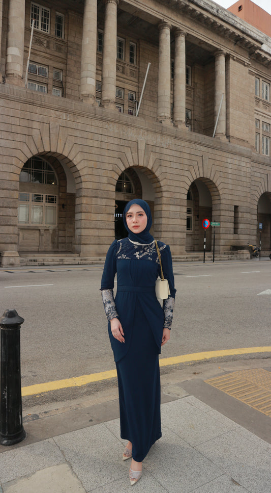 Violet Dress | Navy Blue