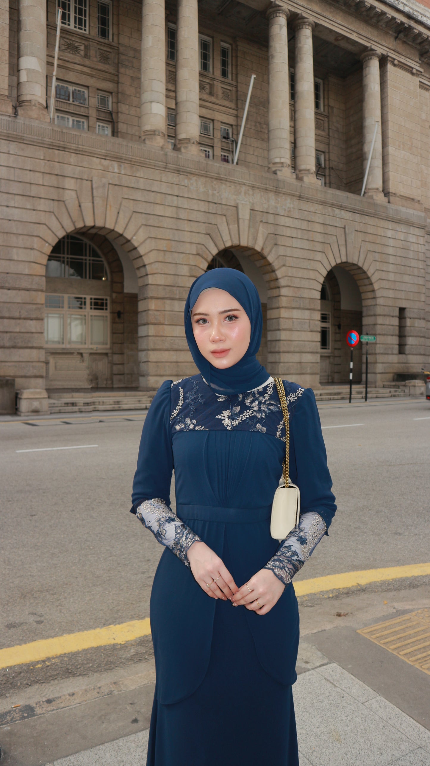 Violet Dress | Navy Blue