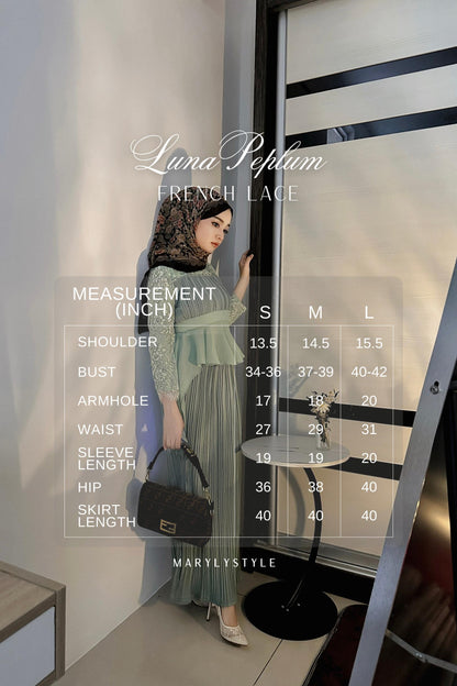 Luna Peplum | Sage Green