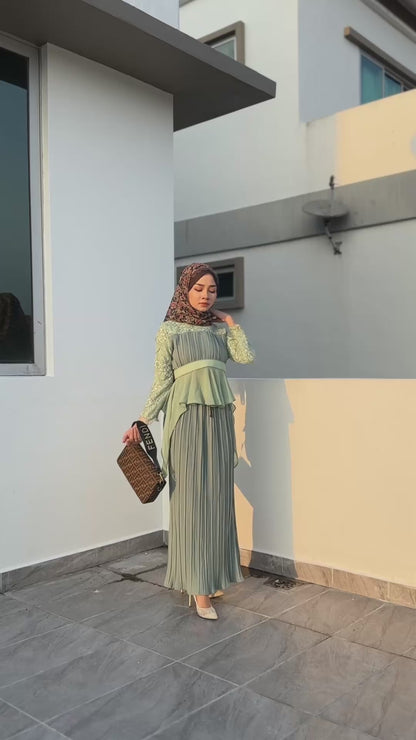Luna Peplum | Sage Green